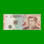 REPOSICION BILLETE CONVERTIBLE TERCER DISEÑO $ 10,00, BOT 4004, ESTADO EXCELENTE.-