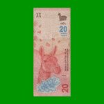REPOSICION BILLETE CONVERTIBLE TERCER DISEÑO $ 20,00, BOT 5003, ESTADO BUENO.-