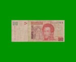 REPOSICION BILLETE CONVERTIBLE SEGUNDO DISEÑO $ 20,00, BOT 3531, ESTADO BUENO.-