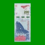 REPOSICION BILLETE CONVERTIBLE TERCER DISEÑO $ 200,00, BOT 5608, ESTADO MUY BUENO .-