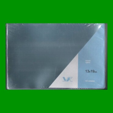 10 SOBRES PROTECTORES DE ACETATO MARCA VK, 13,00cm X 19,00cm PARA BILLETES, NUEVOS.-