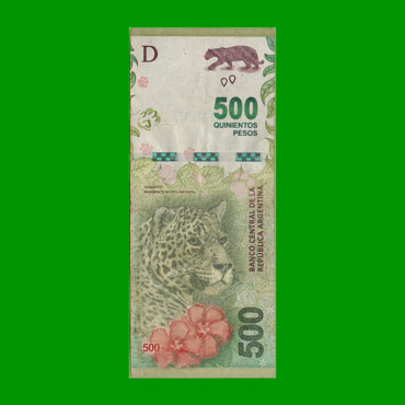 REPOSICION BILLETE CONVERTIBLE TERCER DISEÑO $ 500,00, BOT 5812, ESTADO MUY BUENO-.-