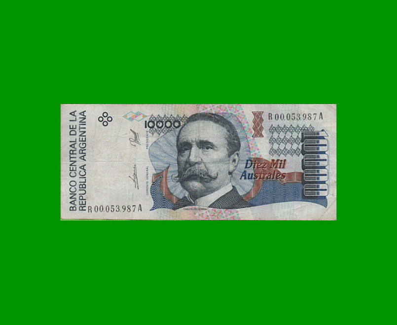 REPOSICION BILLETE DE 10.000 AUSTRALES, BOT 2882, ESTADO MUY BUENO .-