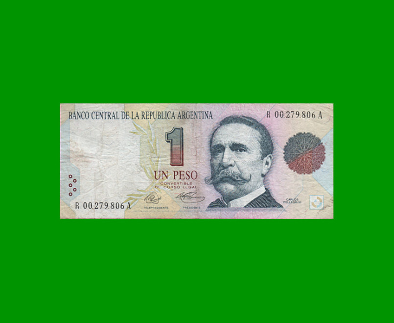 REPOSICION BILLETE CONVERTIBLE PRIMER DISEÑO $ 1,00, BOT 3005, ESTADO BUENO .-