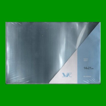 10 SOBRES PROTECTORES DE ACETATO MARCA VK, 14,00cm X 21,00cm PARA BILLETES, NUEVOS.-