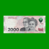 REPOSICION BILLETE HEROINAS Y HEROES DE LA PATRIA $2000, BOT C8005, ESTADO EXCELENTE+  .-