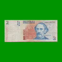 PESOS CONVERTIBLES 2do DISEÑO $2,00, BOT 3206, AÑO 2000, ESTADO MUY BUENO-.-