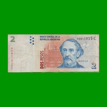 PESOS CONVERTIBLES 2do DISEÑO $2,00, BOT 3206, AÑO 2000, ESTADO MUY BUENO-.-