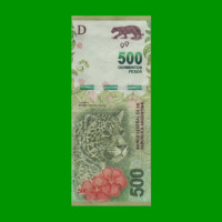 REPOSICION BILLETE CONVERTIBLE TERCER DISEÑO $ 500,00, BOT 5818, ESTADO MUY BUENO+.-