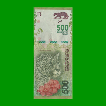 REPOSICION BILLETE CONVERTIBLE TERCER DISEÑO $ 500,00, BOT 5818, ESTADO MUY BUENO.-