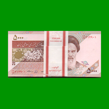 FAJO BILLETES DE IRAN 5.000,00 RIALS, PICK 152 AÑO 2013, ESTADO SIN CIRCULAR.-