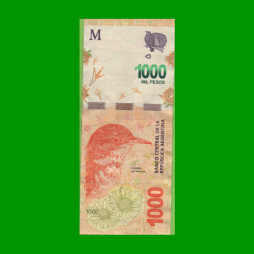 REPOSICION BILLETE PESOS 3ER DISEÑO $1.000,00, BOT NEW, ESTADO MUY BUENO- .-