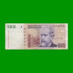 REPOSICION BILLETE CONVERTIBLE SEGUNDO DISEÑO $ 100,00, BOT 3765, ESTADO MUY BUENO .-