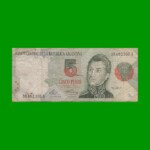 PESOS CONVERTIBLES 1er DISEÑO $5,00, BOT 3024, AÑO 1992, ESTADO BUENO.-