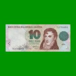 PESOS CONVERTIBLES 1er DISEÑO $10,00, BOT 3037, AÑO 1992, ESTADO MUY BUENO- .-