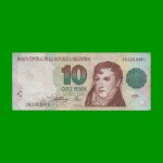 PESOS CONVERTIBLES 1er DISEÑO $10,00, BOT 3043, AÑO 1994, ESTADO MUY BUENO- .-