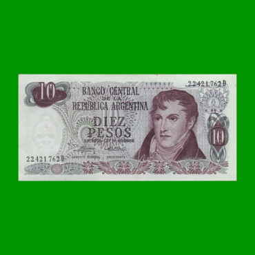 PESOS LEY 18.188 $10,00, BOT 2356a, AÑO 1975, ESTADO SIN CIRCULAR.-