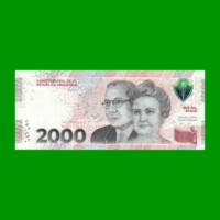 HEROÍNAS Y HÉROES DE LA PATRIA, $2.000 BOT C8003, AÑO 2023, SERIE C, SIN CIRCULAR.-