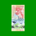 BILLETE DE CARIBE DEL ESTE 2 DOLARES, PICK 61, POLYMERO, ESTADO SIN CIRCULAR.
