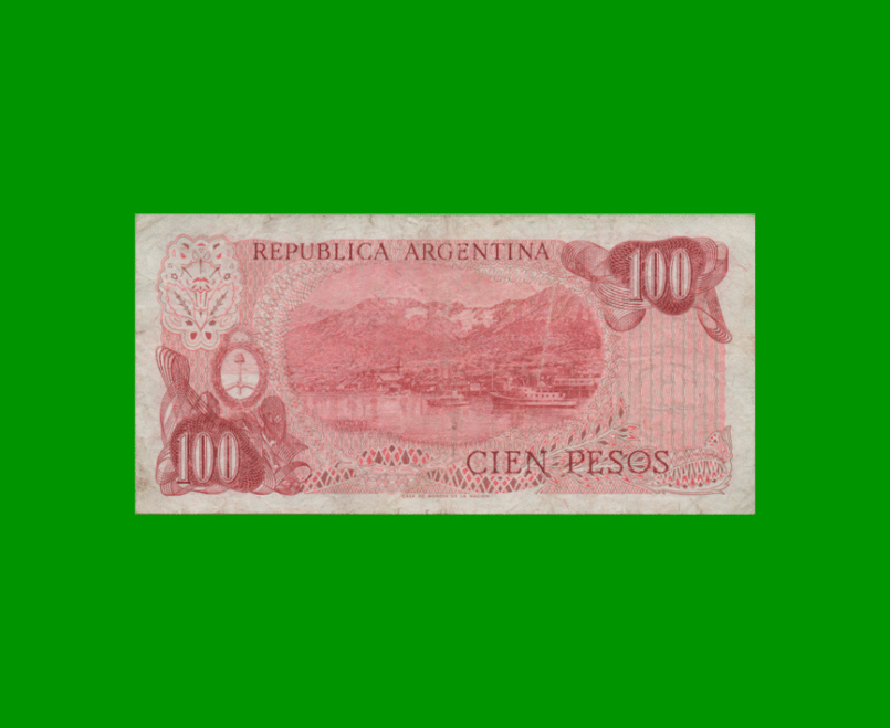 PESOS LEY 18.188 $100,00, BOT 2409a, AÑO 1978, ESTADO MUY BUENO-.- - Imagen 2