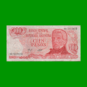 PESOS LEY 18.188 $100,00, BOT 2409a, AÑO 1978, ESTADO MUY BUENO-.-