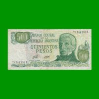 PESOS LEY 18.188 $500,00, BOT 2421, AÑO 1977, ESTADO MUY BUENO- .-