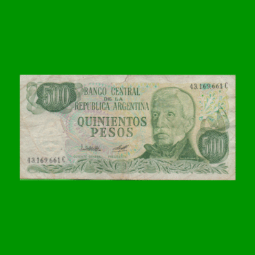 PESOS LEY 18.188 $500,00, BOT 2428b, AÑO 1979, ESTADO BUENO+ .-