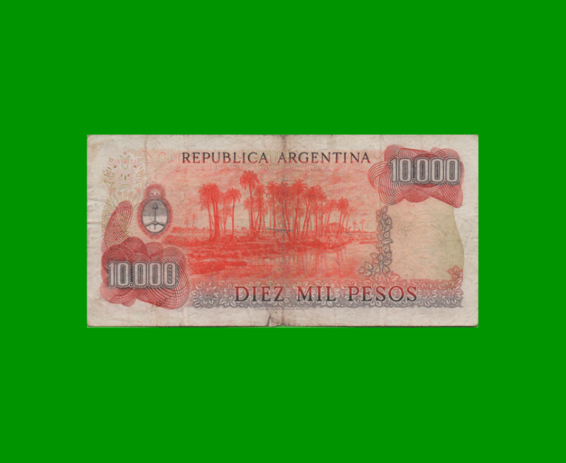 PESOS LEY 18.188 $10.000,00, BOT 2481, AÑO 1977, ESTADO BUENO.- - Imagen 2