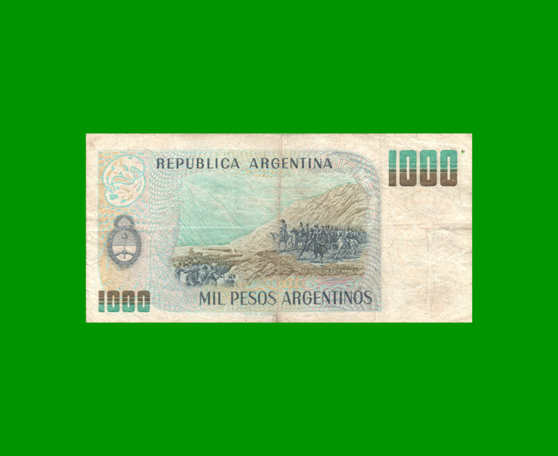 PESOS ARGENTINOS $1.000,00, BOT 2628, AÑO 1983, ESTADO BUENO.- - Imagen 2