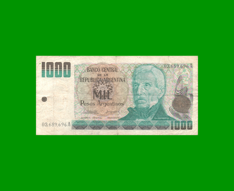 PESOS ARGENTINOS $1.000,00, BOT 2628, AÑO 1983, ESTADO BUENO.-