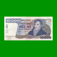 PESOS ARGENTINOS $10.000,00, BOT 2641, AÑO 1985, ESTADO MUY BUENO- .-