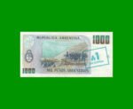PESOS ARGENTINOS $1.000,00 RESELLADO A 1 AUSTRAL, BOT 2701, AÑO 1985, ESTADO EXCELENTE- .- - Imagen 2