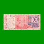BILLETE DE AUSTRALES, 100 AUSTRALES, BOT 2836, AÑO 1986, ESTADO BUENO- .-