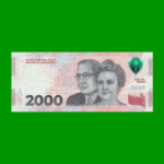 HEROÍNAS Y HÉROES DE LA PATRIA, $2.000 BOT C8002, AÑO 2023, SERIE B, SIN CIRCULAR.-