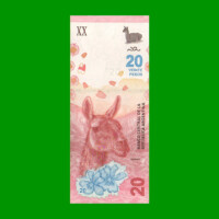 REPOSICION BILLETE PESOS 3ER DISEÑO $20,00, BOT NEW, ESTADO SIN CIRCULAR.-