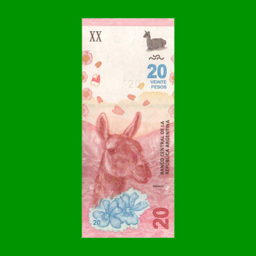 REPOSICION BILLETE PESOS 3ER DISEÑO $20,00, BOT NEW, ESTADO SIN CIRCULAR.-