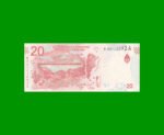 REPOSICION BILLETE PESOS 3ER DISEÑO $20,00, BOT NEW, ESTADO SIN CIRCULAR.- - Imagen 2