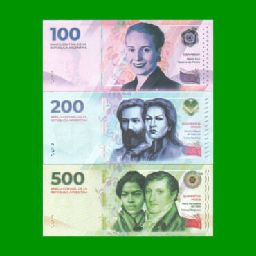 HEROÍNAS Y HÉROES DE  LA PATRIA, SET DE 3 BILLETES, NO EMITIDOS, FASCIMIL, SIN CIRCULAR.-