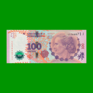 PESOS 3er DISEÑO $100,00, BOT 4310, AÑO 2014, ESTADO EXCELENTE- .-