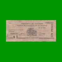 BONO DE TUCUMAN $ 1,00, EC 432, AÑO 1993, ESTADO BUENO+.-