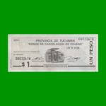 BONO DE TUCUMAN $ 1,00, EC 432, AÑO 1993, ESTADO EXCELENTE.-