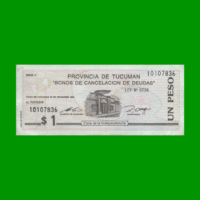 BONO DE TUCUMAN $ 1,00, EC 432, AÑO 1993, ESTADO EXCELENTE+.-