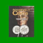 ÁLBUM VACIO PARA MONEDAS DE EEUU, ROOSEVELT CENTS 1946 - 2029, NUEVO.-