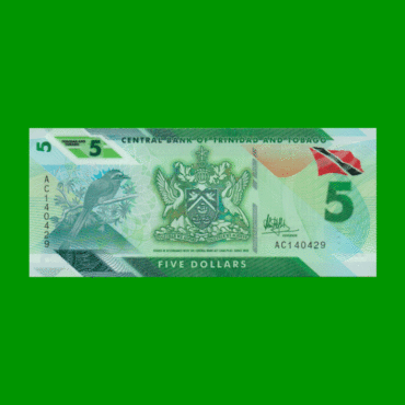 BILLETE DE TRINIDAD Y TOBAGO 5 DOLARES, POLYMERO, PICK 61, AÑO 2020 ESTADO SIN CIRCULAR.-