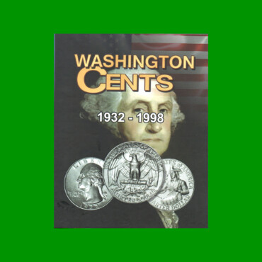 ÁLBUM VACIO PARA MONEDAS DE EEUU, WASHINGTON CENTS 1932 - 1998, NUEVO.-