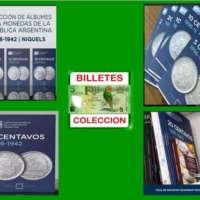 ALBUMES VACIOS PARA MONEDAS DE LA REPUBLICA DE ARGENTINA, AÑO 1896 - 1942, ESTADO NUEVO.-