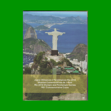 ALBUM VACIO DE BRASIL PARA MONEDAS, JUEGOS OLIMPICOS Y PARALIMPICOS RIO 2016, ESTADO NUEVO.-