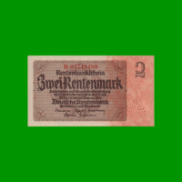 BILLETE DE ALEMANIA 2 RENTENMARK, PICK 174b, ESTADO SIN CIRCULAR.-