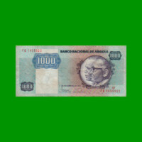 BILLETE DE ANGOLA 1.000 KWANZAS, PICK 121, AÑO 1987, ESTADO MUY BUENO- .-