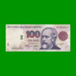 PESOS CONVERTIBLES 1er DISEÑO $100,00, BOT 3075, AÑO 1993, ESTADO MUY BUENO - .
